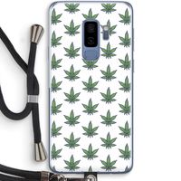 Weed: Samsung Galaxy S9 Plus Transparant Hoesje met koord
