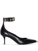 Alexander McQueen escarpins en cuir à bout contrastant - Noir