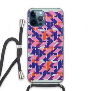 Skew Blush 3: iPhone 13 Pro Max Transparant Hoesje met koord