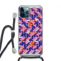 Skew Blush 3: iPhone 13 Pro Max Transparant Hoesje met koord
