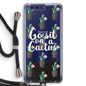 Cactus quote: Honor 9 Transparant Hoesje met koord