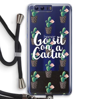 Cactus quote: Honor 9 Transparant Hoesje met koord