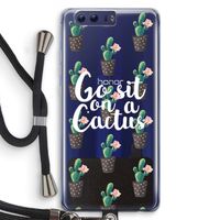 Cactus quote: Honor 9 Transparant Hoesje met koord