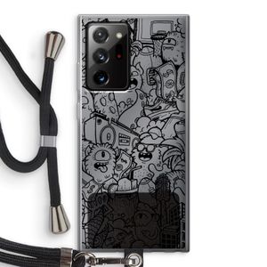 Vexx Black City : Samsung Galaxy Note 20 Ultra / Note 20 Ultra 5G Transparant Hoesje met koord