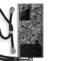 Vexx Black City : Samsung Galaxy Note 20 Ultra / Note 20 Ultra 5G Transparant Hoesje met koord