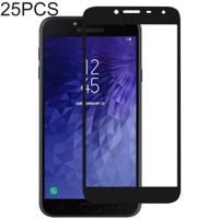 25 stuks volledige lijm volledige cover Screen Protector gehard glas film voor Galaxy J4 (2018)