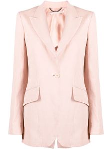 Stella McCartney blazer à simple boutonnage - Rose