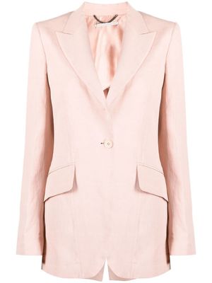 Stella McCartney blazer à simple boutonnage - Rose
