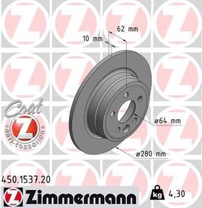 Remschijf Coat Z 450153720