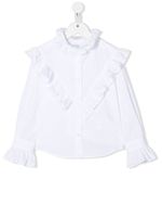 Philosophy Di Lorenzo Serafini Kids blouse volantée à manches longues - Blanc - thumbnail