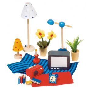 Poppenhuis accessoires woonkamer