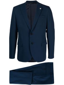 Manuel Ritz costume à veste à simple boutonnage - Bleu