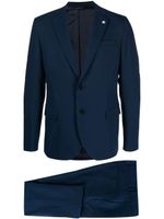 Manuel Ritz costume à veste à simple boutonnage - Bleu