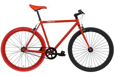 Fixie Fiets FabricBike Rood & Mat Zwart 2.0 Fixie Fiets FabricBike Rood & Mat Zwart 2.0
