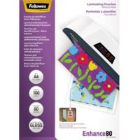 Fellowes Lamineerfolie DIN A4 80 micron glanzend 100 stuk(s) - thumbnail