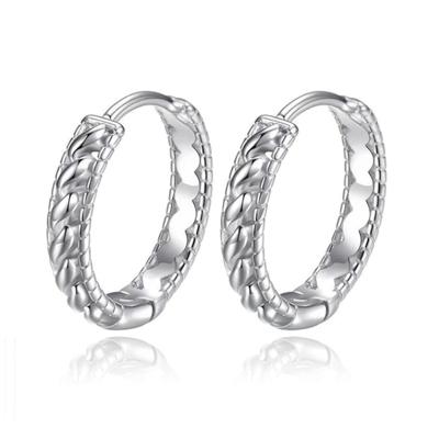 LGT JWLS Twisted Rope Oorringen - Zilver