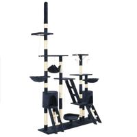 VidaXL Kattenkrabpaal met sisal krabpalen 230-250 cm blauw