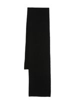Versace écharpe en laine à logo intarsia - Noir