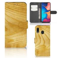 Samsung Galaxy A30 | Book Style Case | Licht Hout