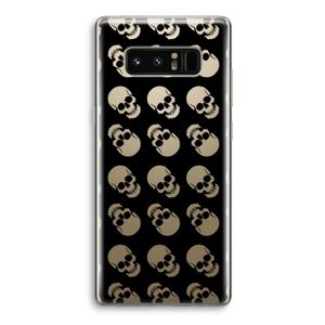 Musketon Skulls: Samsung Galaxy Note 8 Transparant Hoesje
