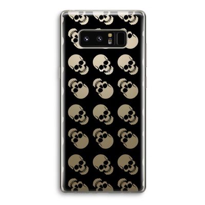 Musketon Skulls: Samsung Galaxy Note 8 Transparant Hoesje