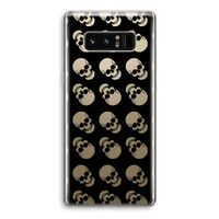 Musketon Skulls: Samsung Galaxy Note 8 Transparant Hoesje