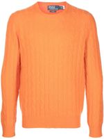 Polo Ralph Lauren pull en maille torsadée - Orange