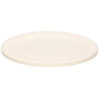 60x Witte bordjes van karton rond 23 cm