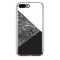 Combinatie marmer: iPhone 8 Plus Transparant Hoesje Combinatie marmer: iPhone 8 Plus Transparant Hoesje
