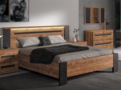 Bed PAULETTE 180x190 cm tropix hout