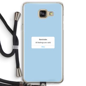 Reminder: Samsung Galaxy A5 (2016) Transparant Hoesje met koord