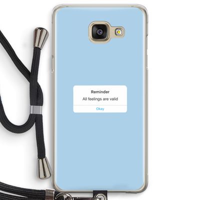 Reminder: Samsung Galaxy A5 (2016) Transparant Hoesje met koord
