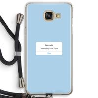 Reminder: Samsung Galaxy A5 (2016) Transparant Hoesje met koord