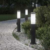 Bolderverlichting met stopcontact 3 stuks 50 cm roestvrij staal IP44