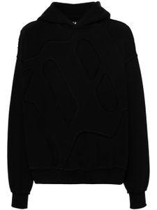 MISBHV hoodie en coton à détails de franges - Noir