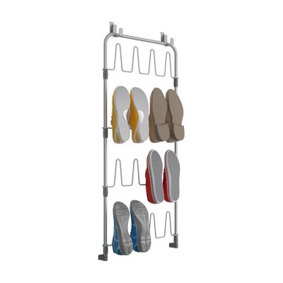 Tomado-Metaltex over the door space saver shoes@door schoenenetage voor deur zilver