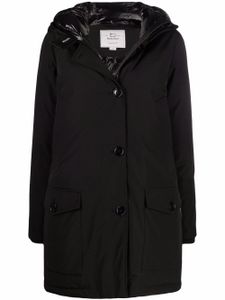 Woolrich manteau boutonné à capuche - Noir