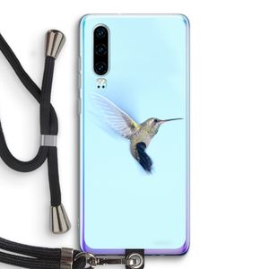 Kolibri: Huawei P30 Transparant Hoesje met koord