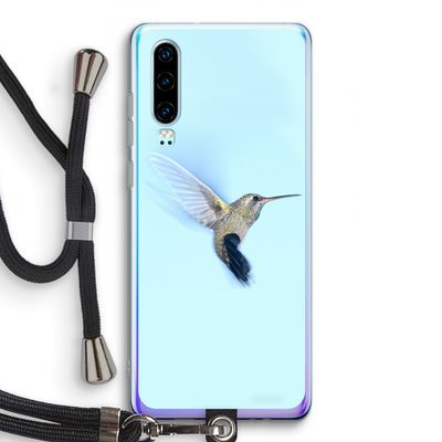 Kolibri: Huawei P30 Transparant Hoesje met koord