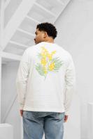 Flower Longsleeve Shirt Heren Off-White