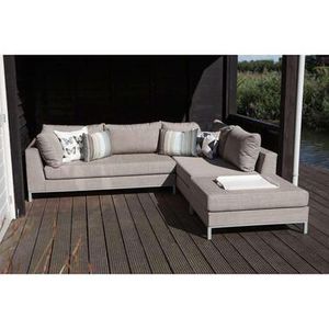 Exotan loungebank Casablanca - taupe - rechts - Leen Bakker