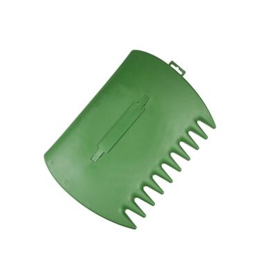 Bladgrijper/Bladhark - 2-delig - groen - kunststof - 34 x 26 cm