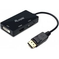 Equip 133441 0,24 m DisplayPort DVI-D + VGA (D-Sub) + HDMI Zwart