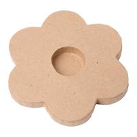 Colorations - papier-mache theelichthouders - bloem, 6st.