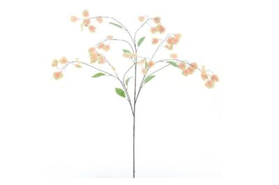 Kunst bloem Silver Dollar XL geel zijde 137cm