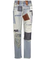 Dolce & Gabbana Straight jeans met denim patchwork - Blauw - thumbnail