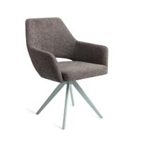 Jesper Home Draaibare Eetkamerstoel 'Yanai' Turn Mint, kleur Amazing Grey