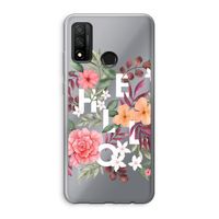 Hello in flowers: Huawei P Smart (2020) Transparant Hoesje