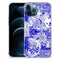 Extreme Case iPhone 12 | 12 Pro Angel Skull Blauw - thumbnail