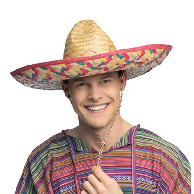 Carnaval verkleed Sombrero Alejandro - naturel - volwassenen - 50 cm